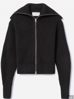 Everlane Full zip everyday cotton cardigan